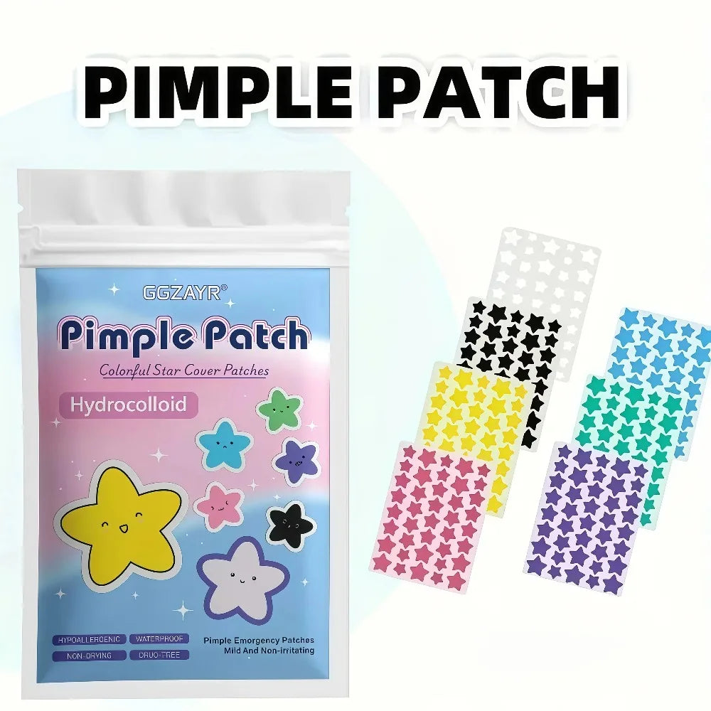 280pieces Seven-Color Star Pimple Patches – Invisible Hydrocolloid Dots for Fun & Gentle Skincare